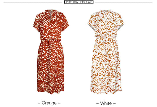 Vestido Corto de Verano para Mujer con Lunares y Manga Corta - Image 25
