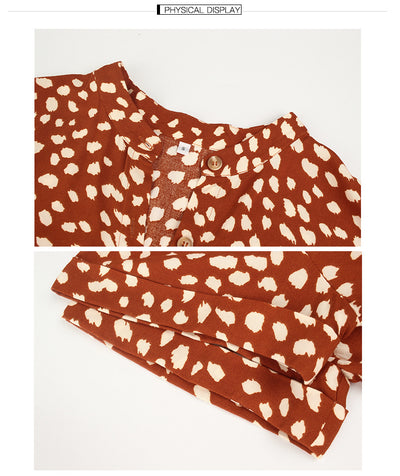 Vestido Corto de Verano para Mujer con Lunares y Manga Corta - Image 26