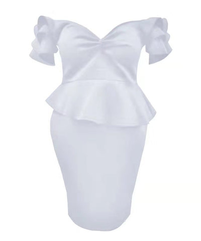 Vestido con Volantes y Detalle de Moño - Falda Escalonada con Bolsa - Image 11