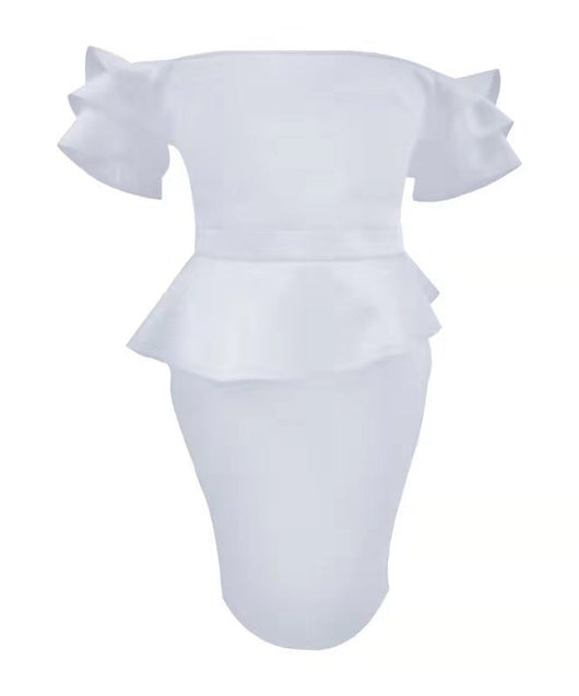 Vestido con Volantes y Detalle de Moño - Falda Escalonada con Bolsa - Image 12