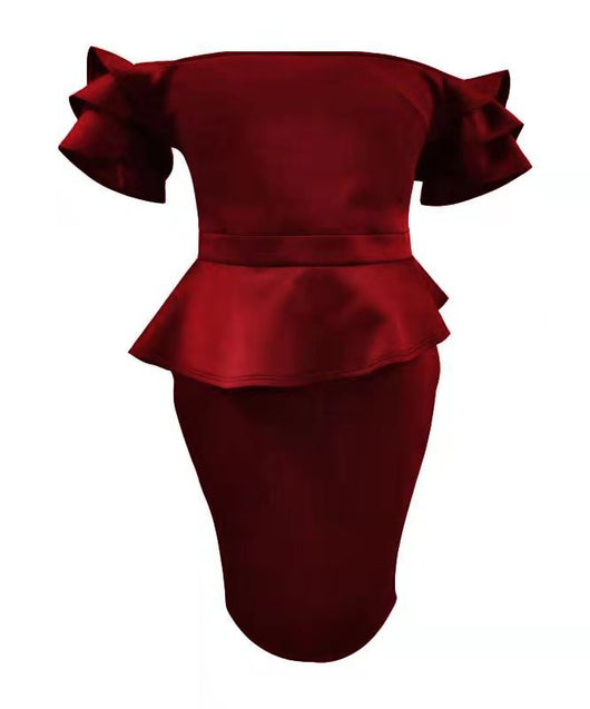 Vestido con Volantes y Detalle de Moño - Falda Escalonada con Bolsa - Image 14