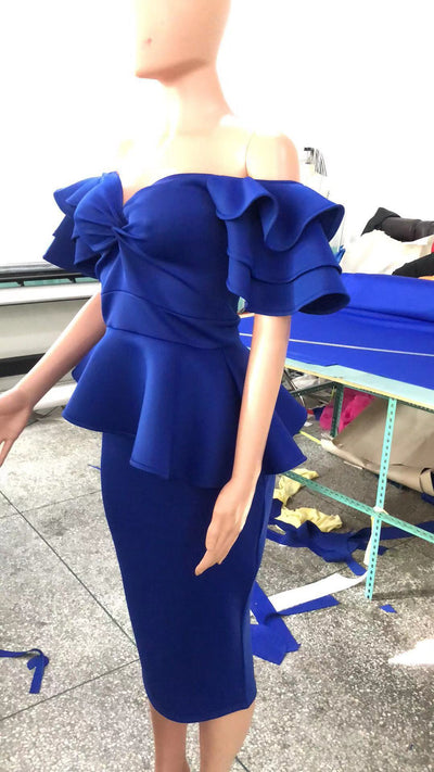 Vestido con Volantes y Detalle de Moño - Falda Escalonada con Bolsa - Image 15