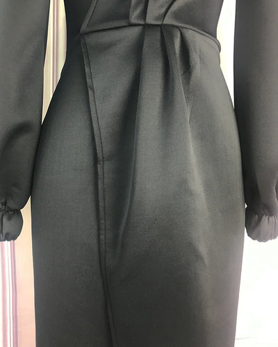 Vestido de Noche con Mangas Abullonadas - Image 16