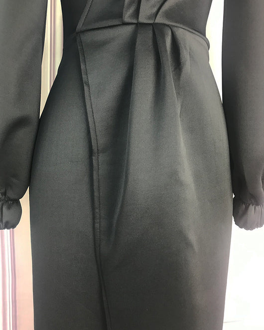 Vestido de Noche con Mangas Abullonadas - Image 16