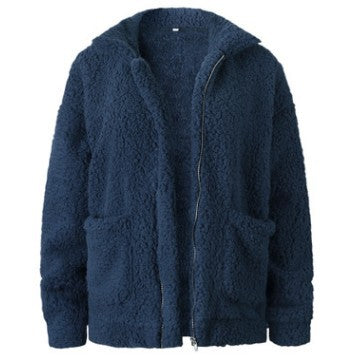 Abrigo Casual Mujer Otoño Invierno Lana Peluda Suelto Europeo - Image 15