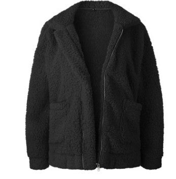 Abrigo Casual Mujer Otoño Invierno Lana Peluda Suelto Europeo - Image 17