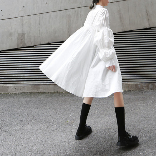Vestido Camisa con Corte Irregular - Image 6