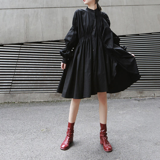 Vestido Camisa con Corte Irregular - Image 8