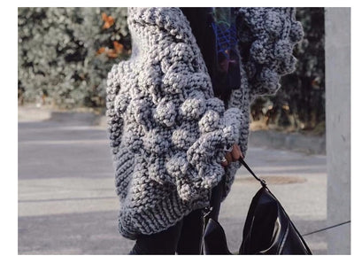 Abrigo Suéter con Mangas Farol - Image 17