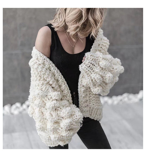 Abrigo Suéter con Mangas Farol - Image 19