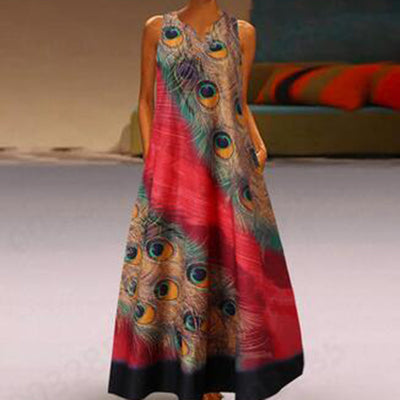 Vestido de Playa Retro sin Mangas para Ocasiones Especiales - Image 6