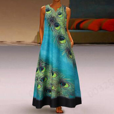 Vestido de Playa Retro sin Mangas para Ocasiones Especiales - Image 8