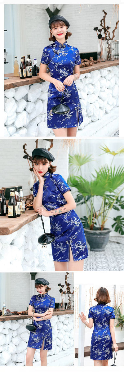 Vestido Cheongsam Tang Moderno para Verano - Image 17