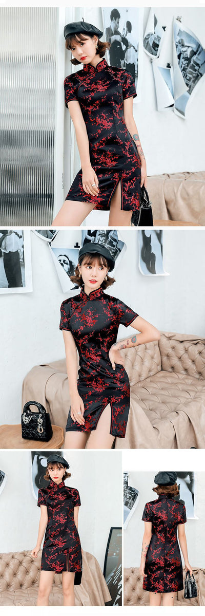 Vestido Cheongsam Tang Moderno para Verano - Image 20