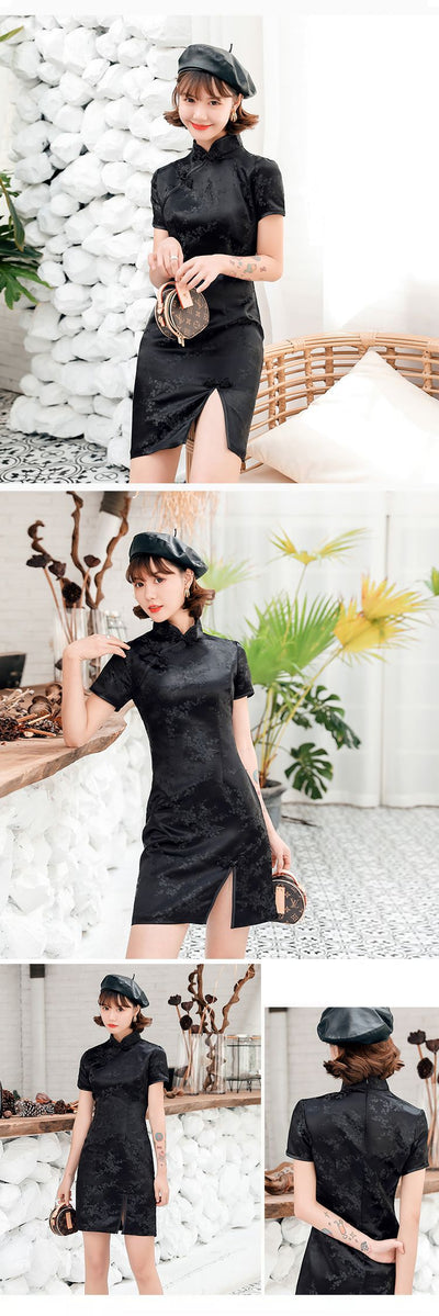 Vestido Cheongsam Tang Moderno para Verano - Image 22