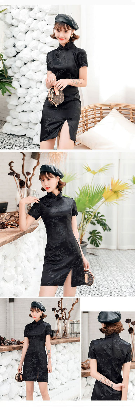 Vestido Cheongsam Tang Moderno para Verano - Image 22