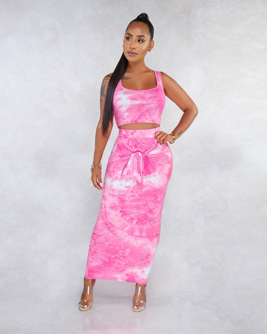 Chaleco Minifalda Tie-Dye Sensual - Image 7
