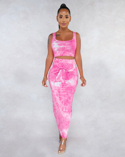 Chaleco Minifalda Tie-Dye Sensual - Image 8