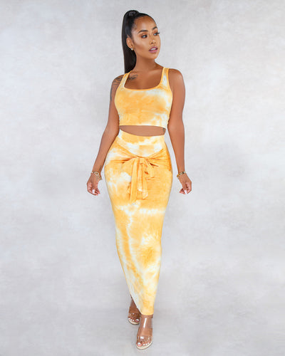 Chaleco Minifalda Tie-Dye Sensual - Image 14