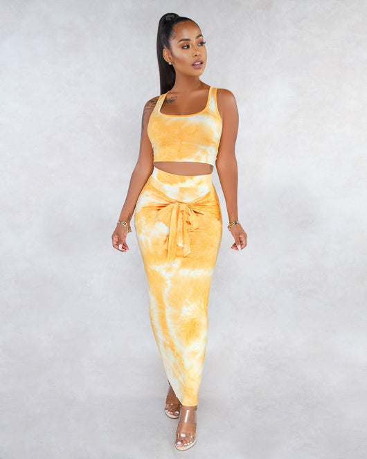 Chaleco Minifalda Tie-Dye Sensual - Image 14