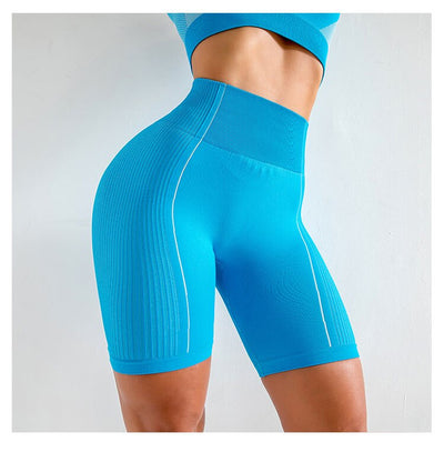 Conjunto de yoga sin costuras de manga corta - Image 21
