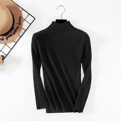 Suéter Cuello Medio Entrelazado para Mujer - Image 10