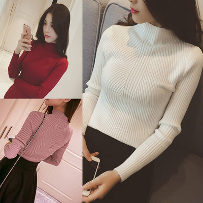 Suéter Cuello Medio Entrelazado para Mujer - Image 12