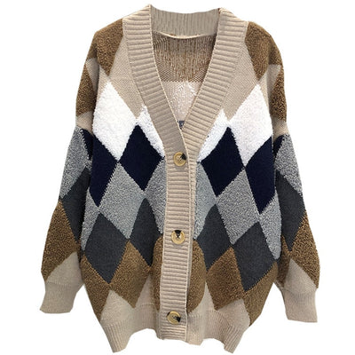 Cardigan de Punto Coreano Holgado Estilo Relajado - Abrigo Grueso - Image 13