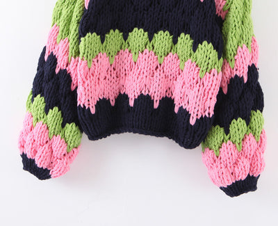 Suéter de Algodón Tejido a Mano, Oversized y Acogedor - Image 15