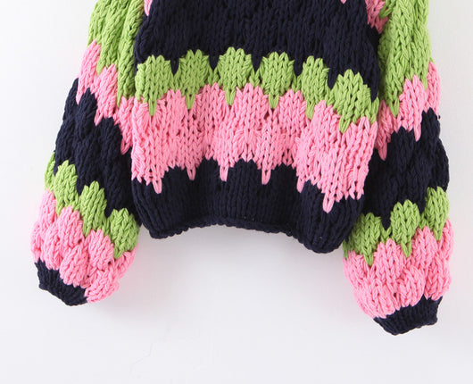 Suéter de Algodón Tejido a Mano, Oversized y Acogedor - Image 15