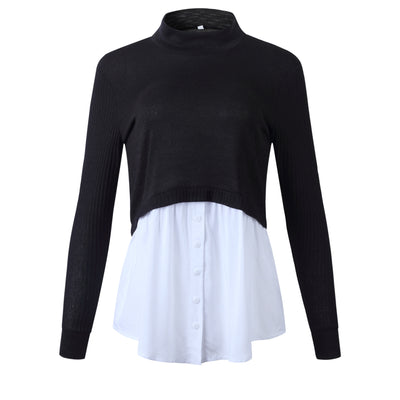 Blusa de Manga Larga con Detalles de Costura para Mujer - Image 4