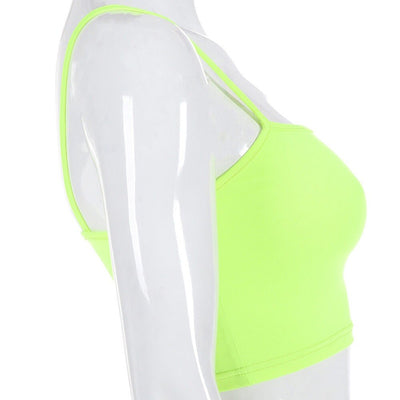 Top Strapless Fluorescente de Color Sólido para Mujer - Image 11
