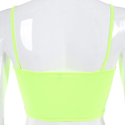 Top Strapless Fluorescente de Color Sólido para Mujer - Image 12