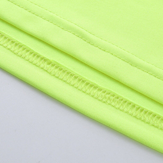 Top Strapless Fluorescente de Color Sólido para Mujer - Image 13