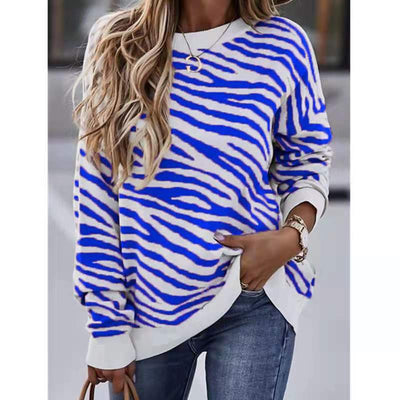 Blusa Estampada Tie-Dye a Rayas Manga Larga para Mujer - Image 9