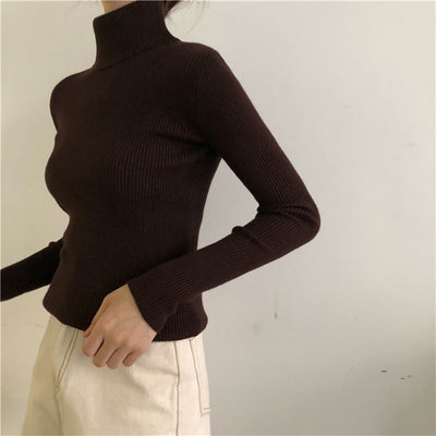 Blusa Tejida Cuello Alto Manga Larga - Image 28