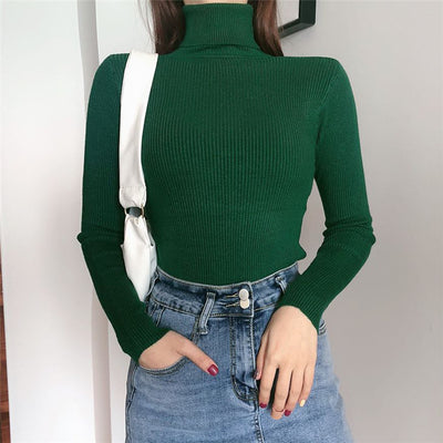 Blusa Tejida Cuello Alto Manga Larga - Image 33