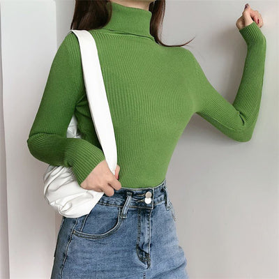Blusa Tejida Cuello Alto Manga Larga - Image 34
