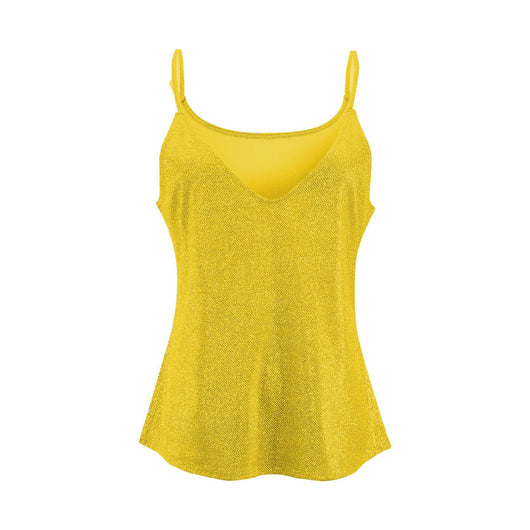 Top Escotado con Tirantes Dorados - Chaleco Casual Sexy - Image 8