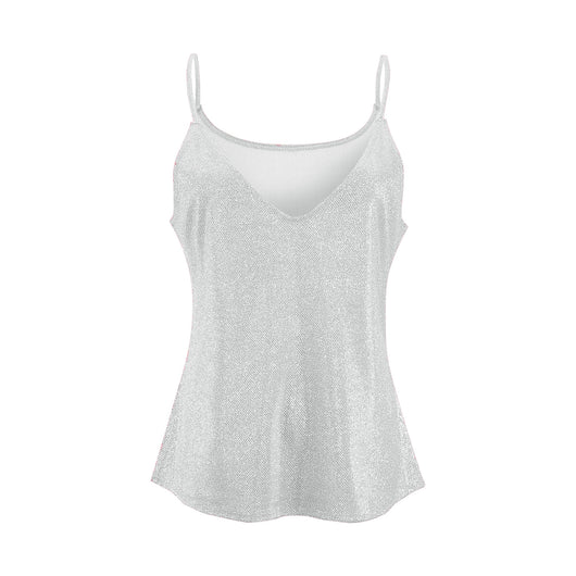 Top Escotado con Tirantes Dorados - Chaleco Casual Sexy - Image 30