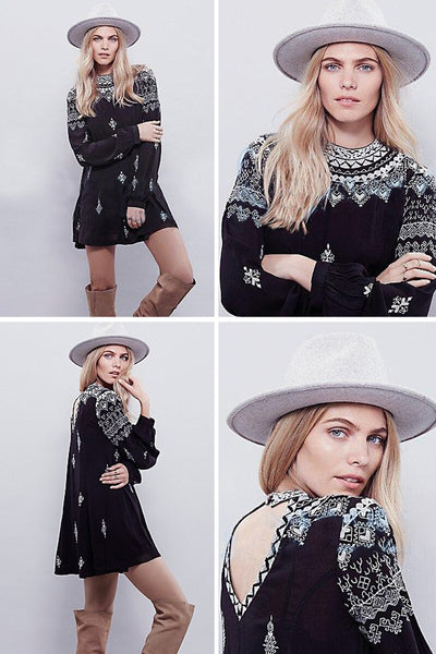 Vestido Slim Escotado con Bordados Elegantes - Image 8