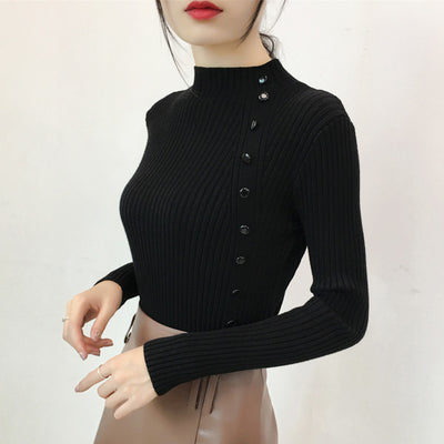 Suéter Cuello Alto con Botones - Image 3