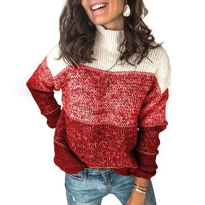 Suéter Cuello Alto con Contraste - Image 13