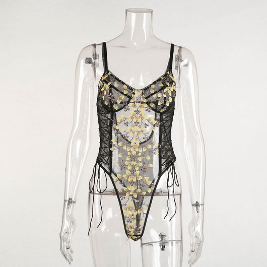 Jumpsuit de Encaje Bordado Elegante para uso en Ecuador - Image 42
