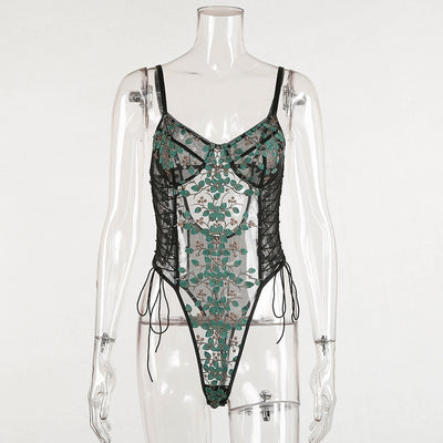Jumpsuit de Encaje Bordado Elegante para uso en Ecuador - Image 45