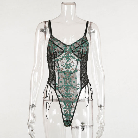 Jumpsuit de Encaje Bordado Elegante para uso en Ecuador - Image 45