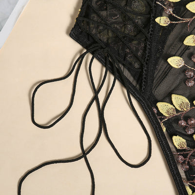 Jumpsuit de Encaje Bordado Elegante para uso en Ecuador - Image 50