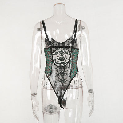 Jumpsuit de Encaje Bordado Elegante para uso en Ecuador - Image 53