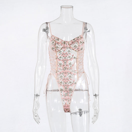 Jumpsuit de Encaje Bordado Elegante para uso en Ecuador - Image 54