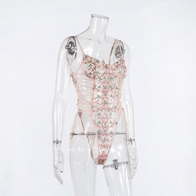 Jumpsuit de Encaje Bordado Elegante para uso en Ecuador - Image 55